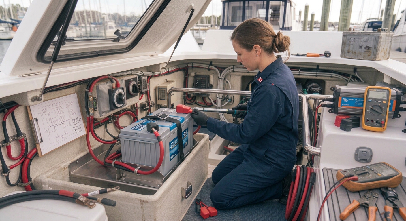 Boat Battery Replacement Service Delta 